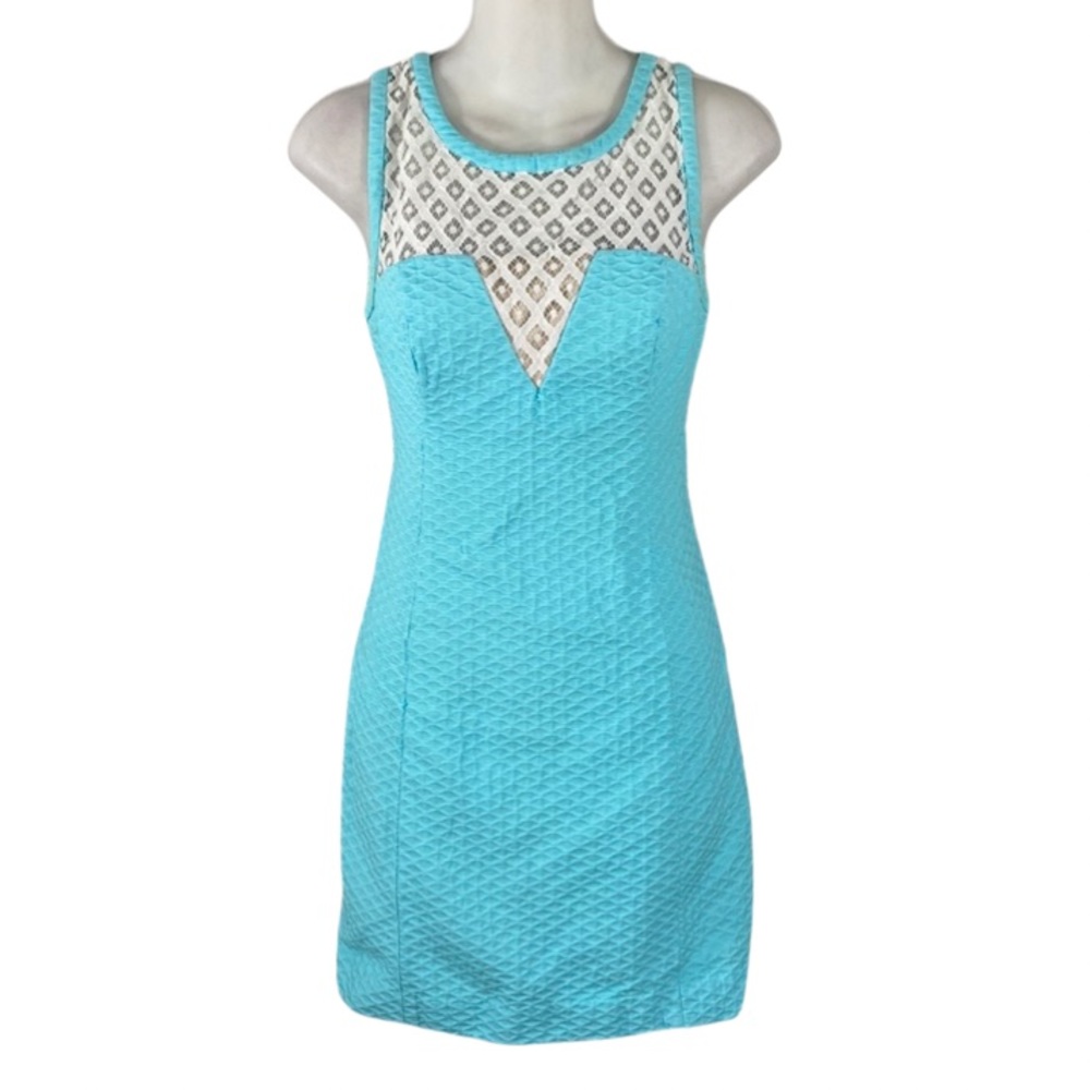 Lilly Pulitzer Turquoise and White Dress